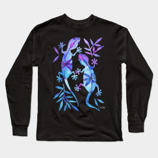 gecko indigo Long Sleeve T-Shirt